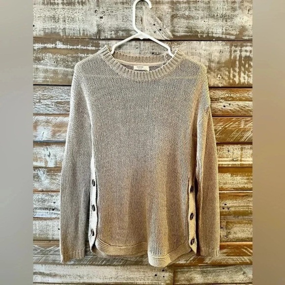 Harper, long sleeved beige‎ women's sweater M